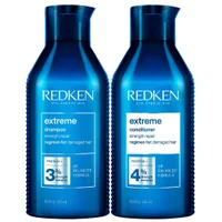 Redken Duo: Extreme Shampoo 500ml & Extreme Conditioner 500ml - undefined undefined