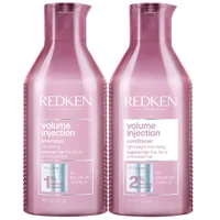 Redken Bundles Duo: Volume Injection Shampoo 300ml & Volume Injection Conditioner 300ml - undefined undefined