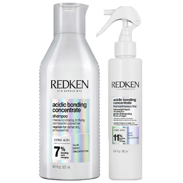 Redken Duo: Acidic Bonding Concentrate Shampoo 300ml & Lightweight Conditioner 190ml