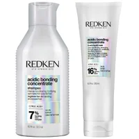 Redken Duo: Acidic Bonding Concentrate Shampoo 300ml & 5-Minute Liquid Hair Mask 250ml - undefined undefined
