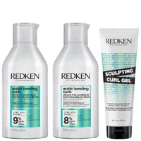 Redken Trio: Acidic Bonding Curls Shampoo 300ml, Conditioner 300ml & Sculpting Curl Gel 250ml