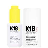 K18 Bundles Duo: Molecular Repair Hair Oil 30ml & Biomimetic Hairscience Leave-In Molecular Repair Hair Mask 15ml - undefined undefined
