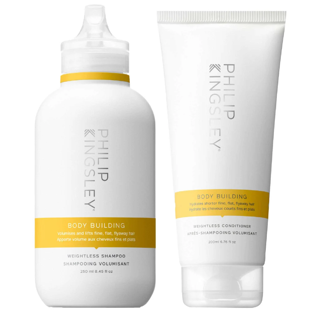 Philip Kingsley Duo: Body Building Weightless Shampoo 250ml & Body Building Conditioner 200ml Image 1