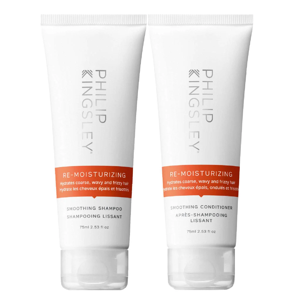 Philip Kingsley Duo: Re-Moisturizing Shampoo 75ml & Re-Moisturizing Conditioner 75ml Image 1