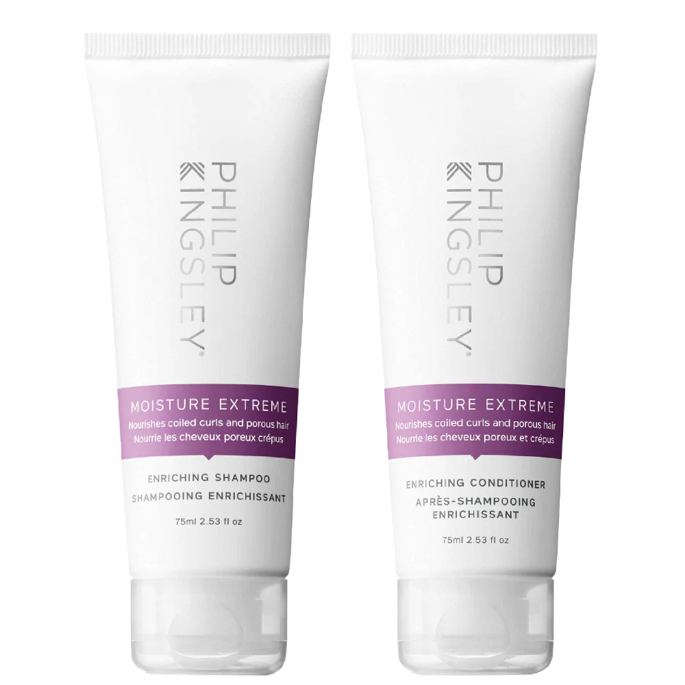 Philip Kingsley Duo: Moisture Extreme Shampoo 75ml & Moisture Extreme Conditioner 75ml Image 1