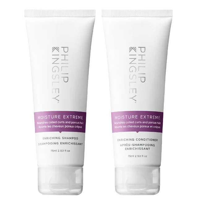Philip Kingsley Duo: Moisture Extreme Shampoo 75ml & Moisture Extreme Conditioner 75ml