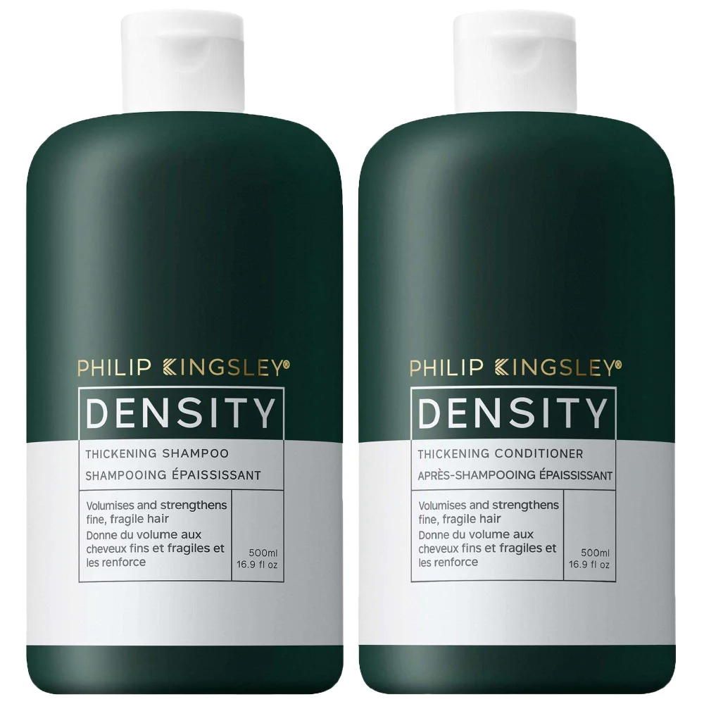 Philip Kingsley Duo: Density Thickening Shampoo 500ml & Density Thickening Conditioner 500ml Image 1