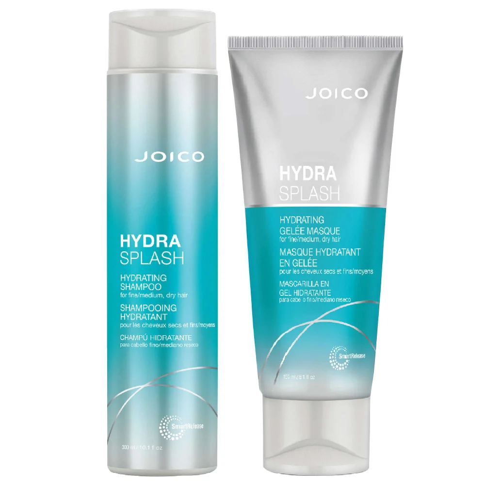 Joico Bundles Duo: Hydrasplash Hydrating Shampoo 300ml & Hydrasplash Hydrating Gelee Masque 150ml Image 1