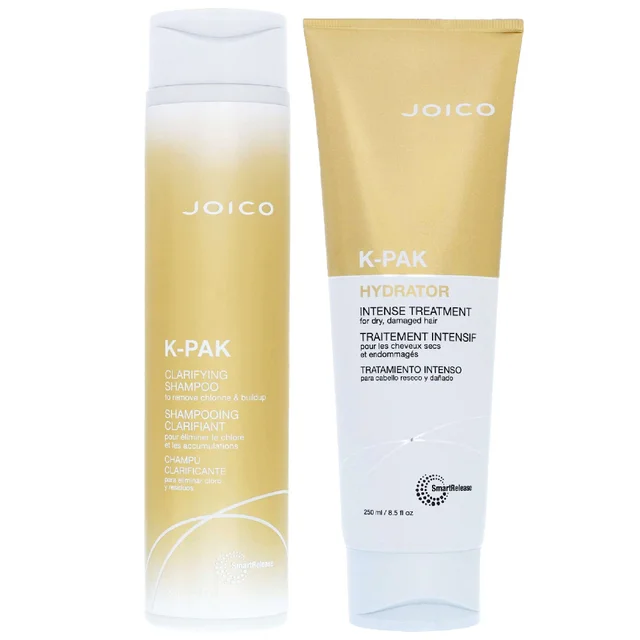 Joico Bundles Duo: K-Pak Clarifying Shampoo 300ml & K-Pak Intense Hydrator Treatment 250ml
