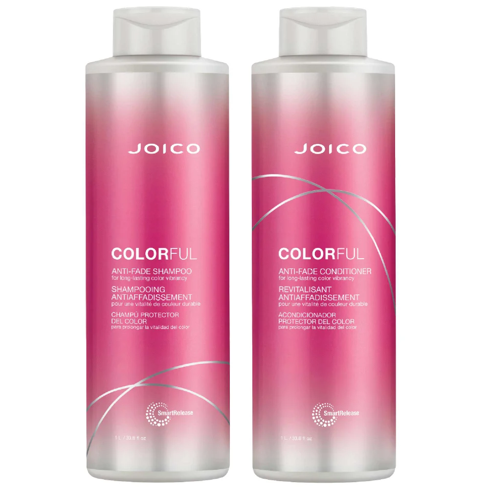 Joico Duo: Colorful Anti-Fade Shampoo 1000ml & Colorful Anti-Fade Conditioner 1000ml Image 1