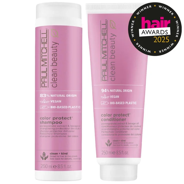 Paul Mitchell Duo: Clean Beauty Color Protect Shampoo 250ml & Conditioner 250ml