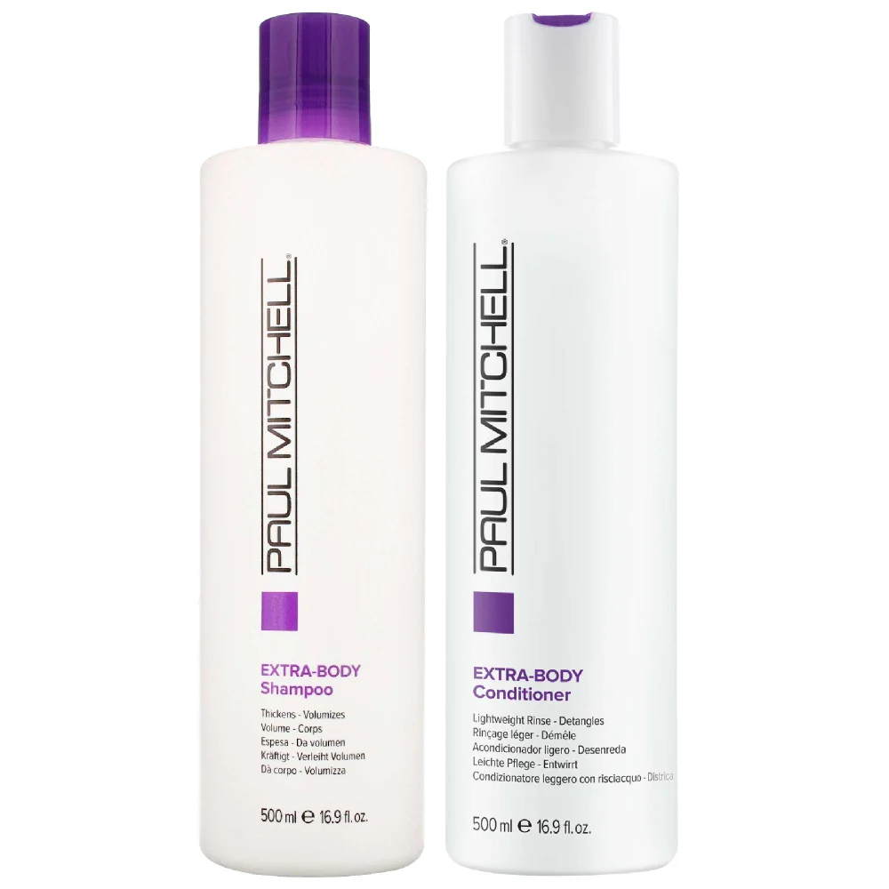 Paul Mitchell Duo: Extra Body Daily Shampoo 500ml & Extra Body Conditioner 500ml Image 1