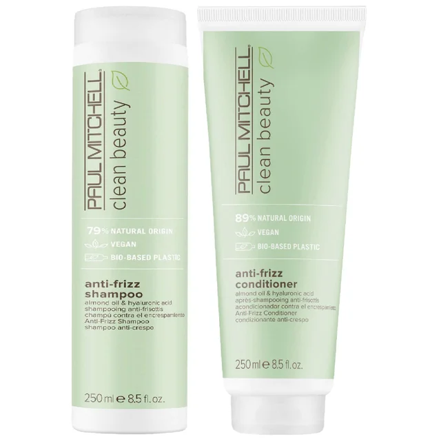 Paul Mitchell Duo: Clean Beauty Anti-Frizz Shampoo 250ml & Conditioner 250ml