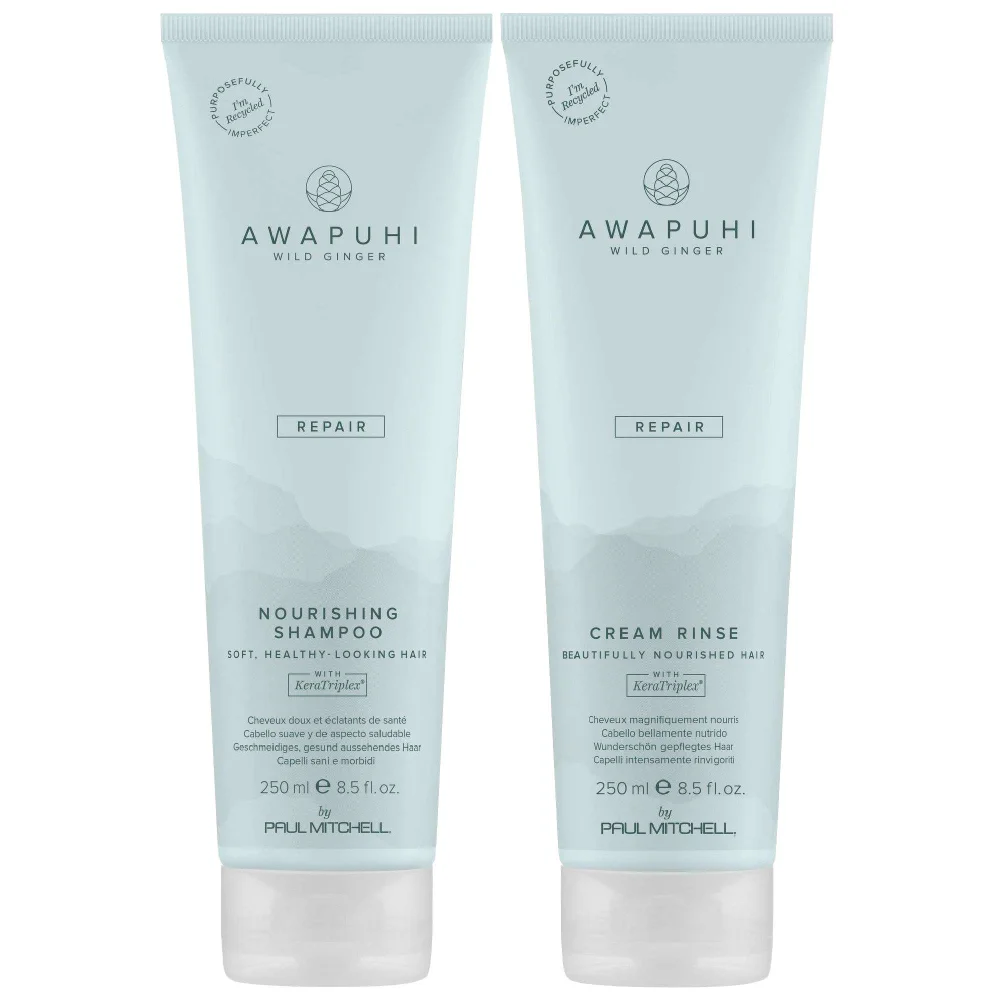 Paul Mitchell Bundles Duo: Awapuhi Wild Ginger Nourishing Shampoo 250ml & Cream Rinse 250ml Image 1