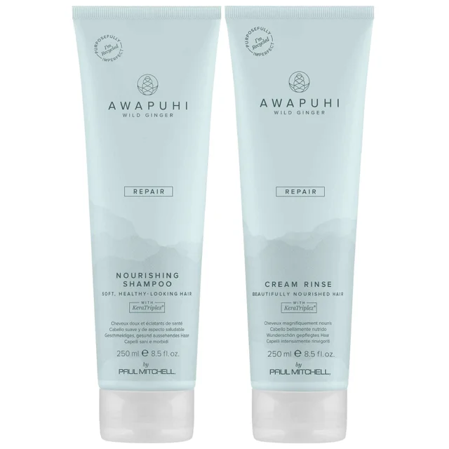 Paul Mitchell Bundles Duo: Awapuhi Wild Ginger Nourishing Shampoo 250ml & Cream Rinse 250ml