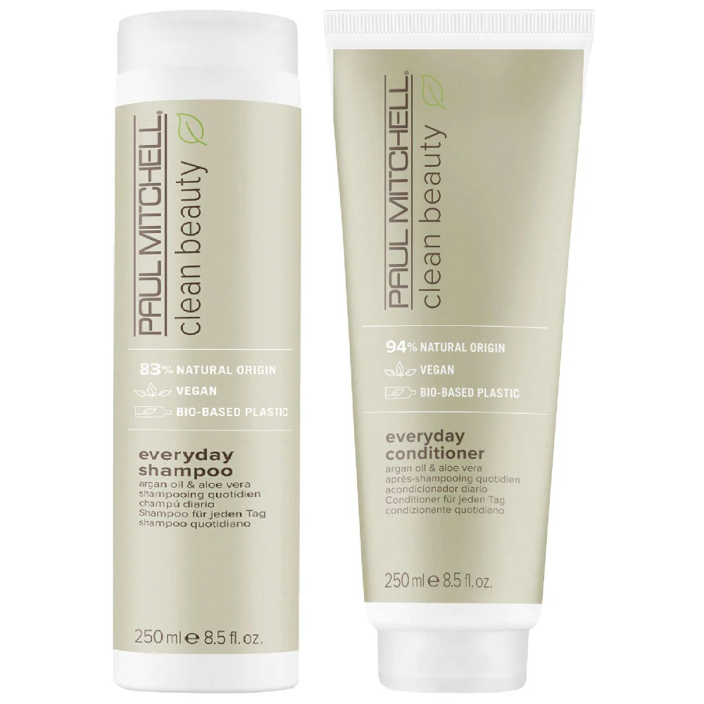 Paul Mitchell Duo: Clean Beauty Everyday Shampoo 250ml & Conditioner 250ml Image 1