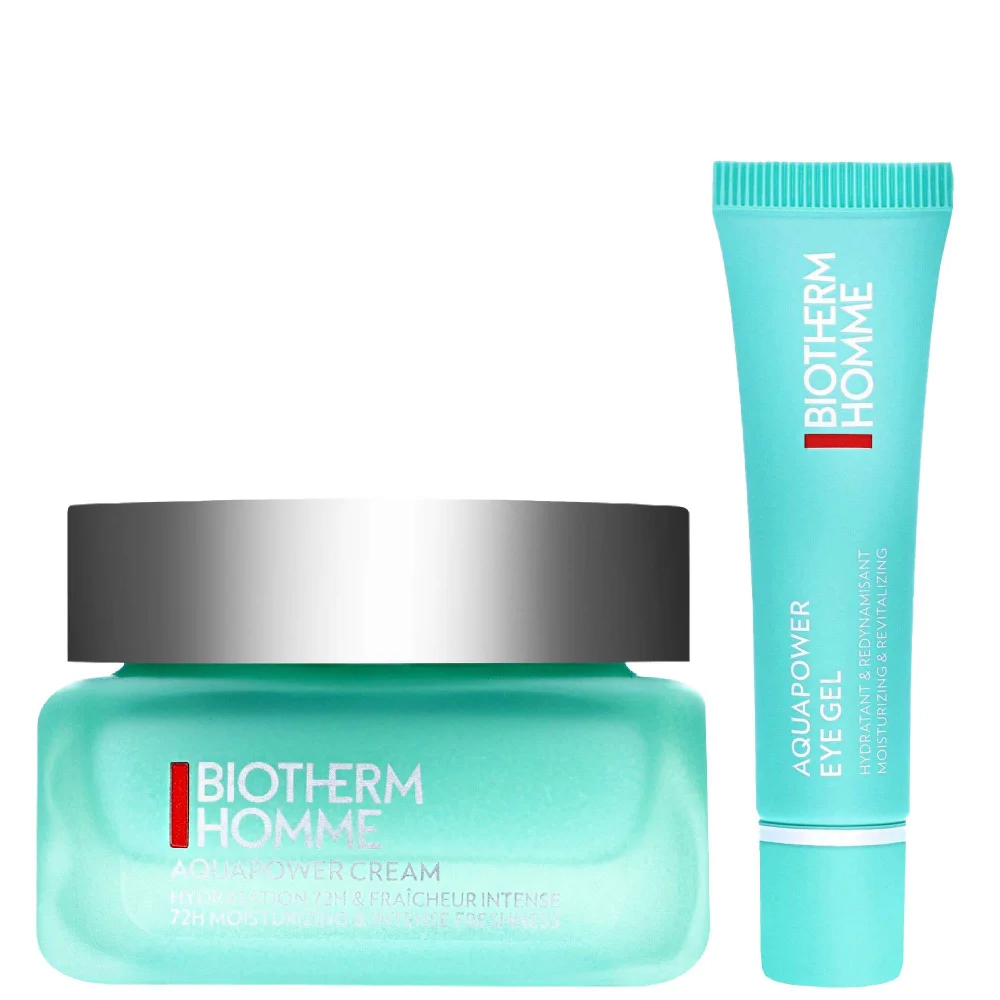Biotherm Bundles Duo: Homme Aquapower Cream 72H 50ml & Aquapower Eye Gel 15ml Image 1