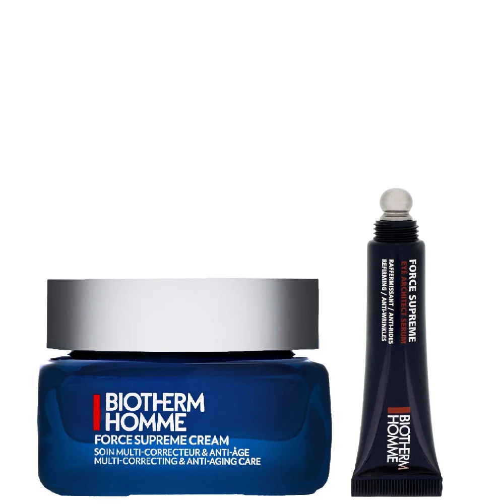 Biotherm Bundles Duo: Homme Force Supreme Youth Architect Cream 50ml & Eye Architect Serum 15ml Image 1