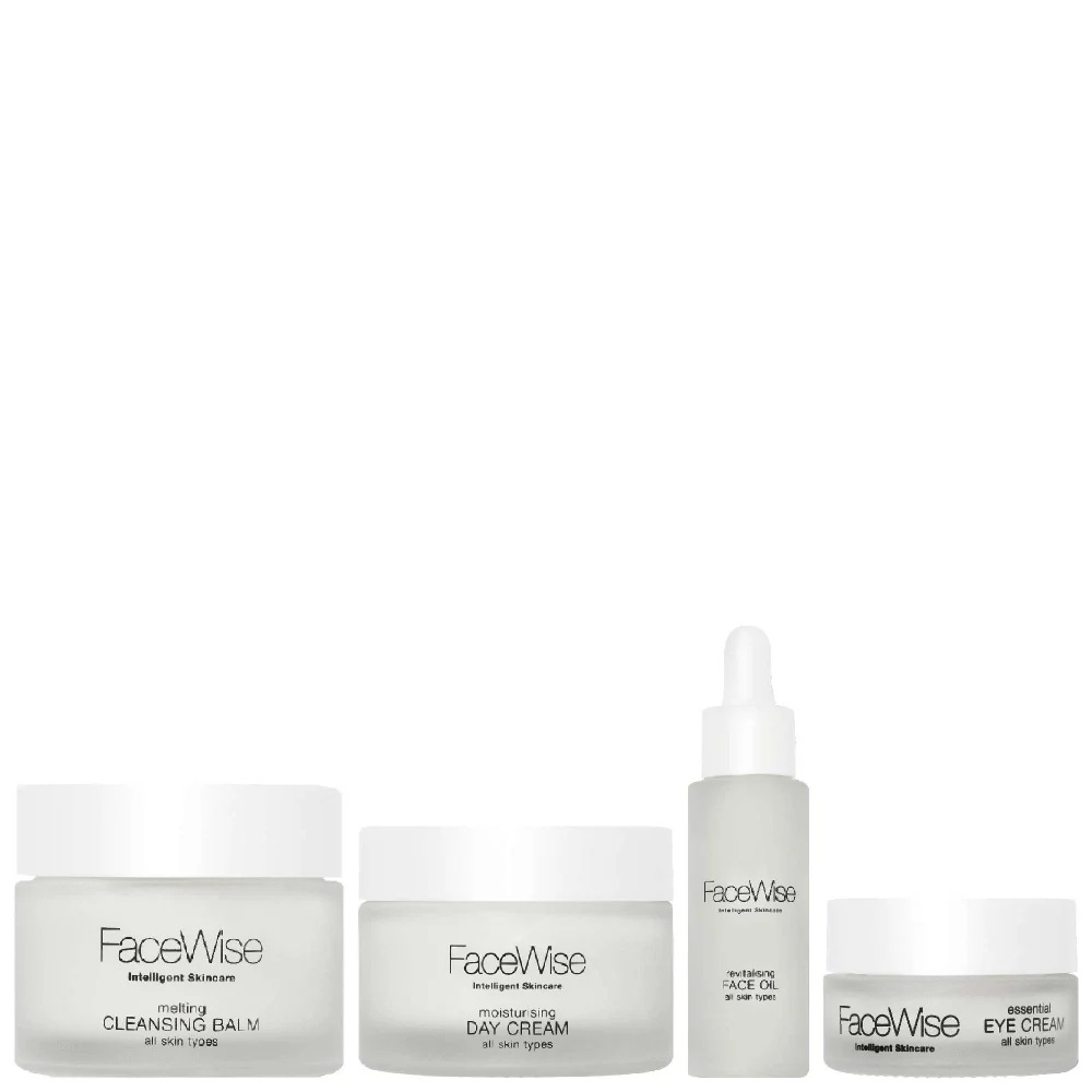 FaceWise Set: Cleansing Balm 80ml, Day Cream 40ml, Face Oil 40ml & Eye Cream 8ml Image 1