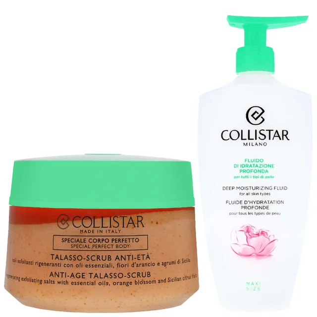 Collistar Duo: Anti-Age Talasso-Scrub 700g & Deep Moisturising Fluid 400ml