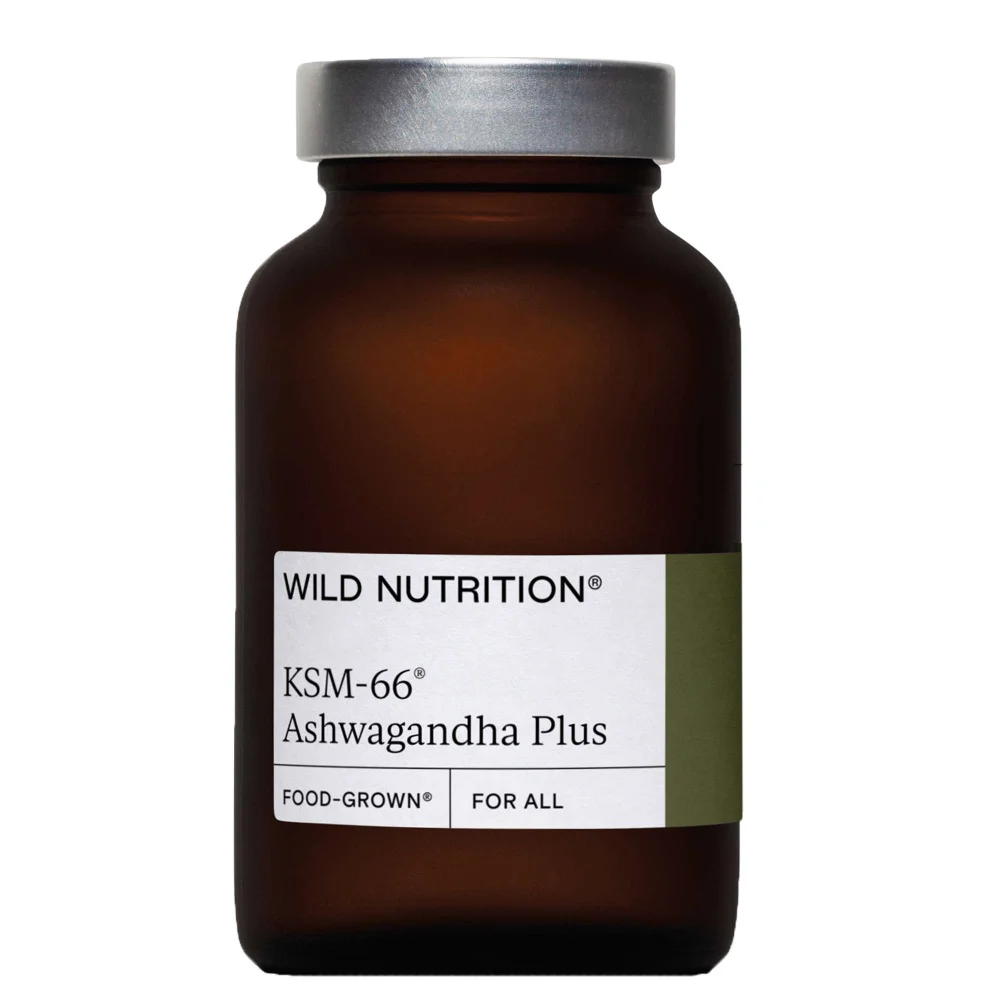 Wild Nutrition Supplements Food-Grown® KSM-66 Ashwagandha Plus Capsules x 60 Image 1