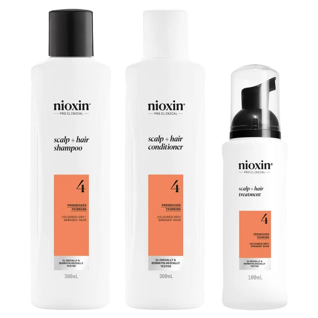 Nioxin Pro Clinical Gifts & Sets System 4 Kit for Coloured Hair with Progressed Thinning