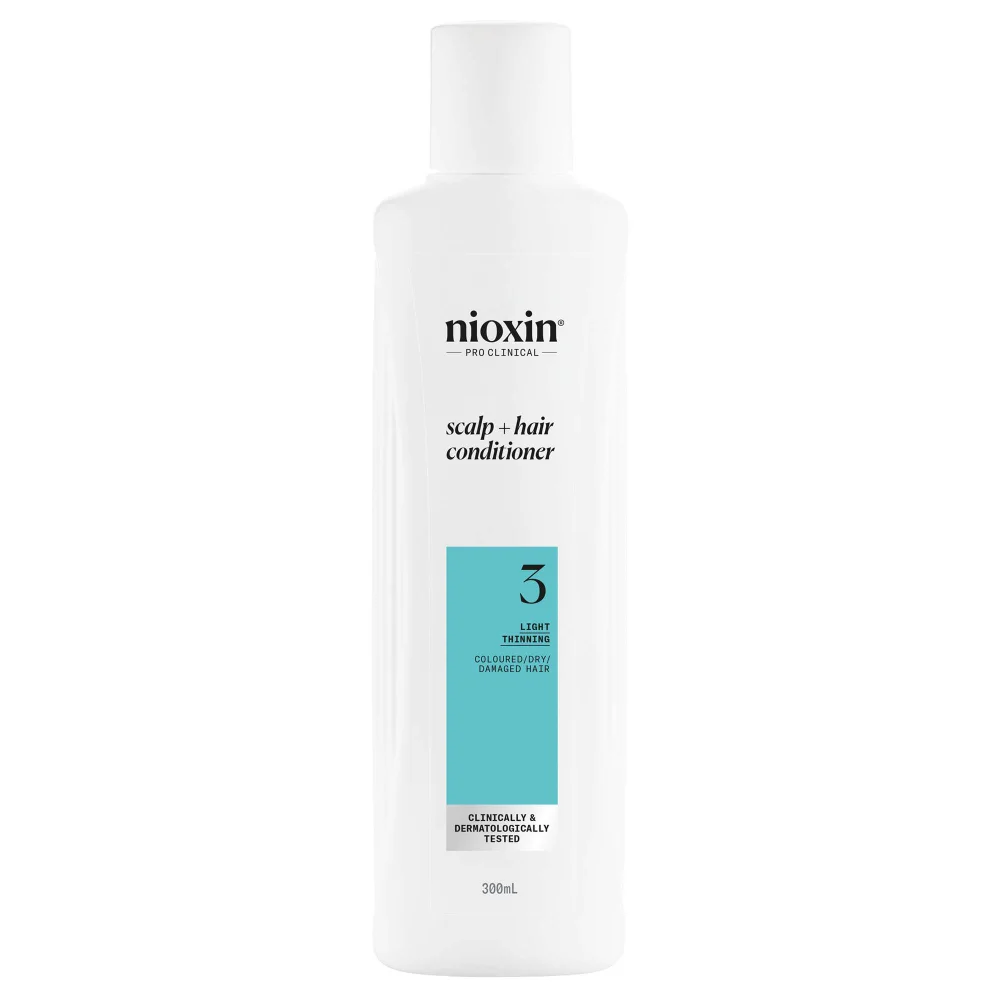 Nioxin Pro Clinical System 3 Conditioner for Coloured Hair with Light Thinning 300ml Image 1