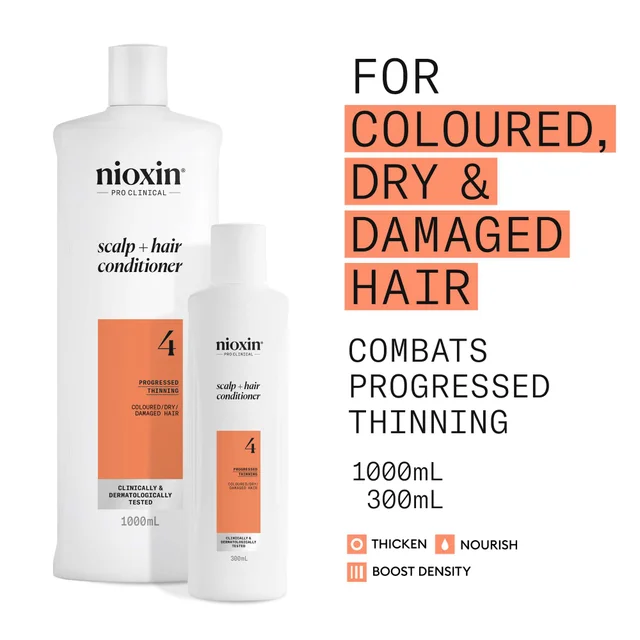 Nioxin Pro Clinical System 4 Conditioner for Coloured Hair with Progressed Thinning 300ml
