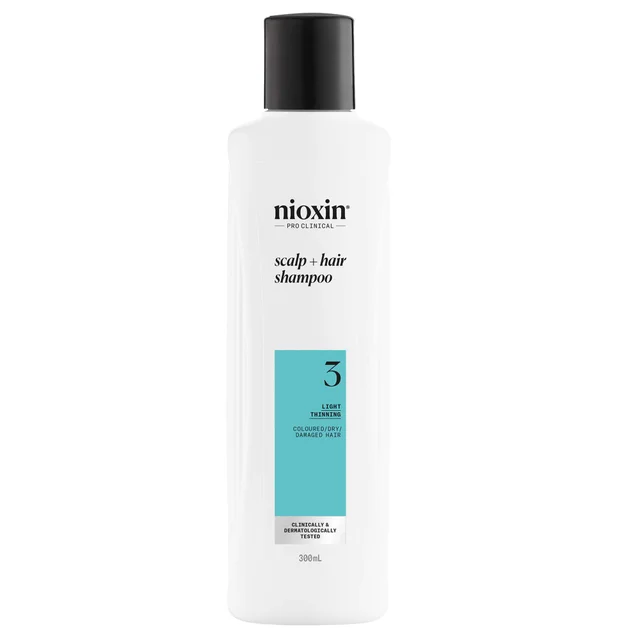 Nioxin Pro Clinical System 3 Shampoo for Coloured Hair with Light Thinning 300ml