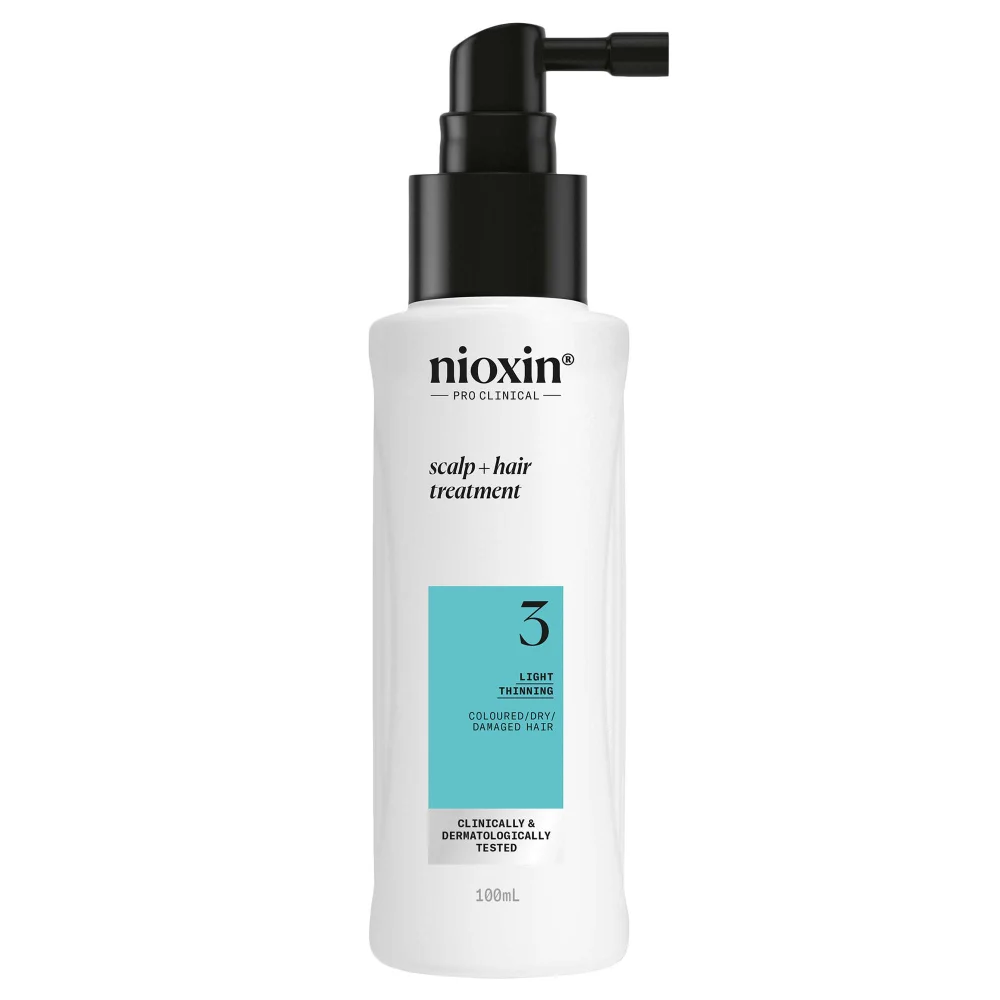 Nioxin Pro Clinical System 3 Leave-In Treatment for Coloured Hair with Light Thinning 100ml Image 1