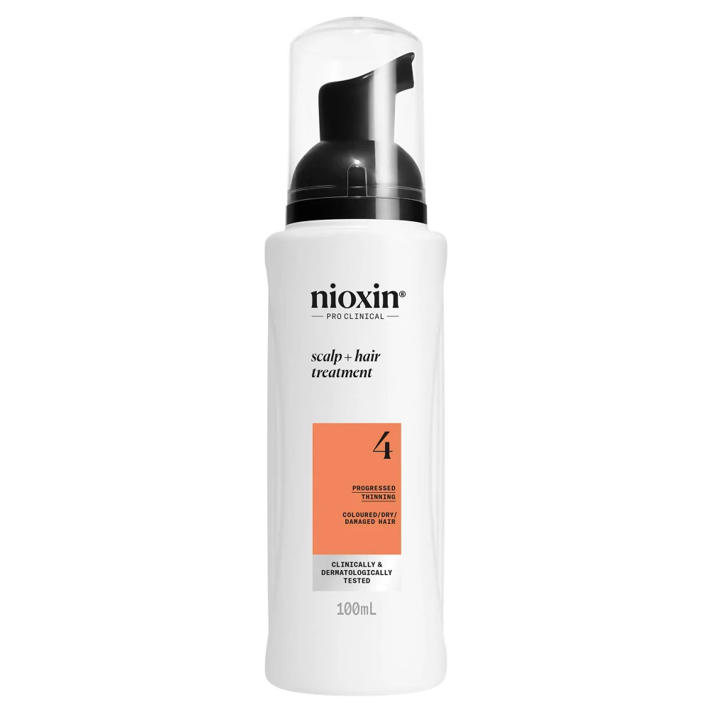Nioxin Pro Clinical System 4 Leave-In Treatment for Coloured Hair with Progressed Thinning 100ml Image 1