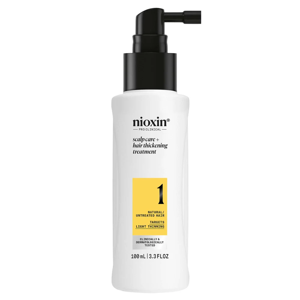 Nioxin Pro Clinical System 1 Leave-In Treatment for Natural Hair with Light Thinning 100ml Image 1