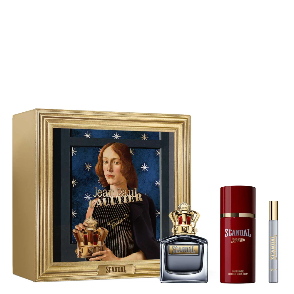 Jean Paul Gaultier Scandal Pour Homme Eau de Toilette Spray 100ml Gift Set Image 1