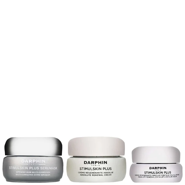 Darphin Trio: Stimulskin Plus Divine Serumask 50ml, Renewal Cream 50ml & Eye & Lip Cream 15ml