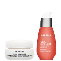 Darphin Duo: Ideal Resource Restorative Bright Eye Cream 15ml & Perfecting Smoothing Serum 30ml