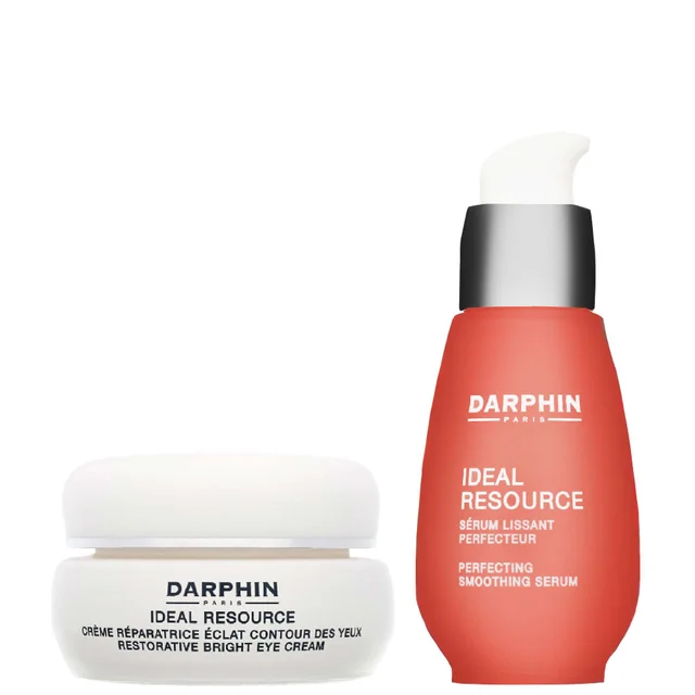 Darphin Duo: Ideal Resource Restorative Bright Eye Cream 15ml & Perfecting Smoothing Serum 30ml