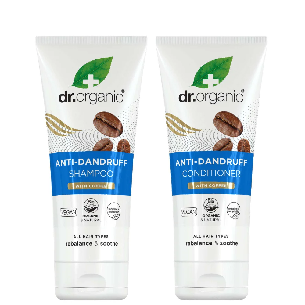 dr.organic Duo: Anti-Dandruff Shampoo 200ml & Anti-Dandruff Conditioner 200ml Image 1