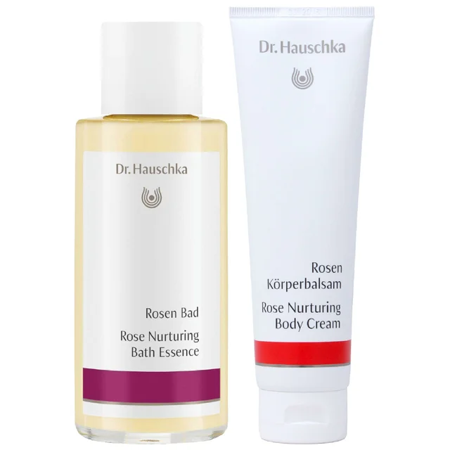 Dr. Hauschka Duo: Rose Nurturing Bath Essence 100ml & Rose Nurturing Body Cream 145ml