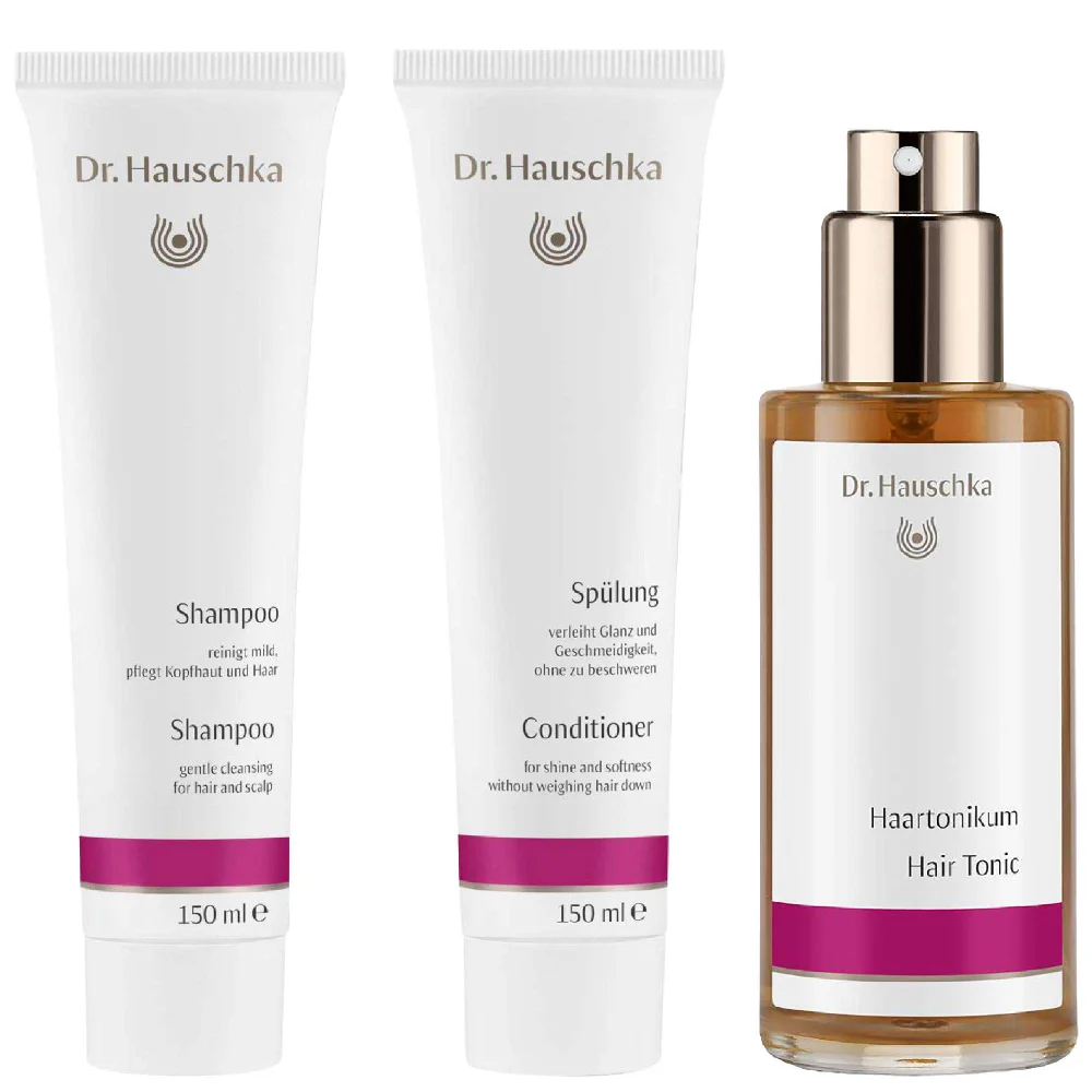 Dr. Hauschka Trio: Shampoo 150ml, Conditioner 150ml & Tonic 100ml Image 1