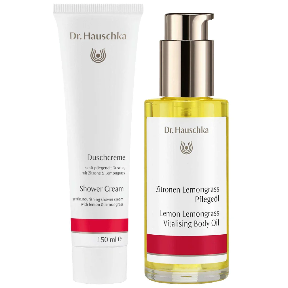 Dr. Hauschka Duo: Shower Cream 150ml & Lemongrass Vitalising Body Oil 75ml Image 1