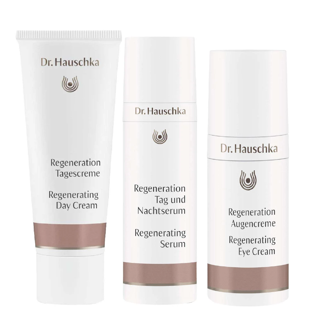Dr. Hauschka Bundles Trio: Regenerating Day Cream 40ml, Regenerating Serum 30ml & Regenerating Eye Cream 15ml Image 1