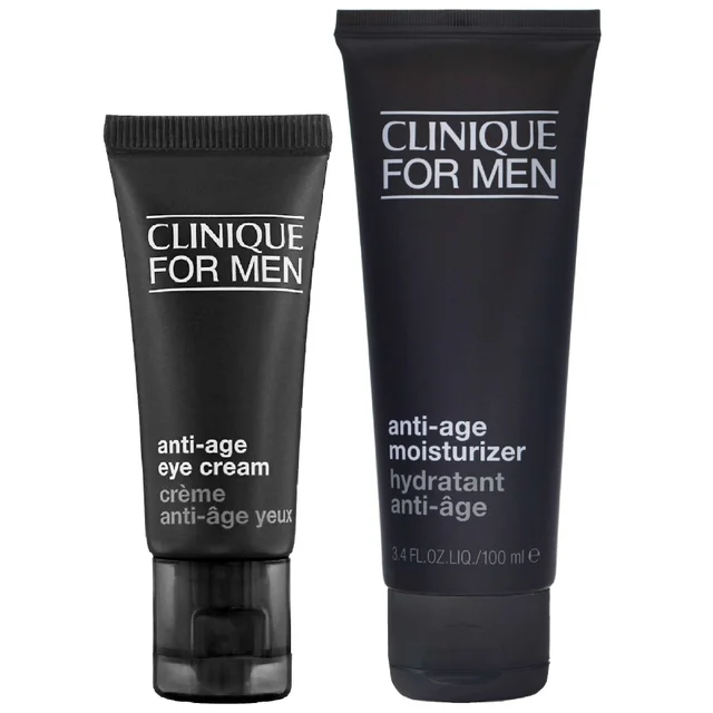 Clinique Duo: Mens Anti-Age Eye Cream 15ml / 0.5 fl.oz. & Anti-Age Moisturizer 100ml / 3.4 fl.oz.