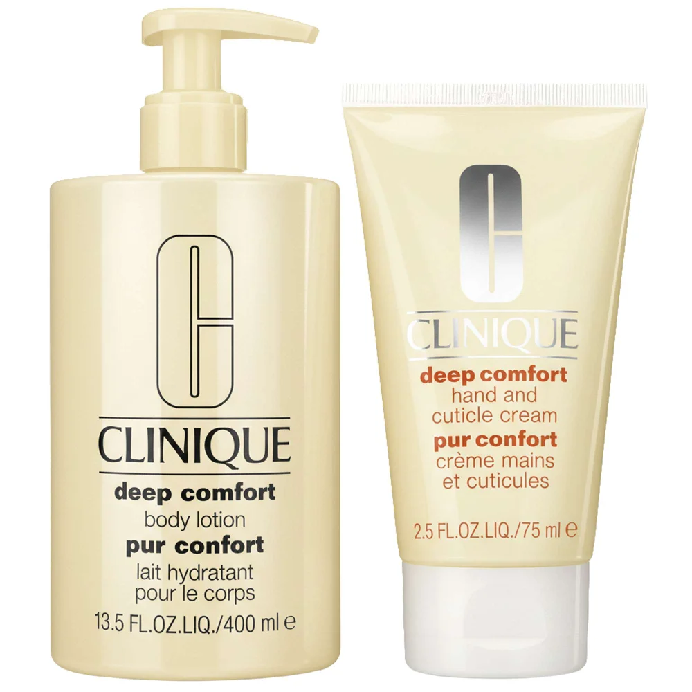 Clinique Duo: Deep Comfort Body Lotion 400ml & Deep Comfort Hand and Cuticle Cream 75ml Image 1