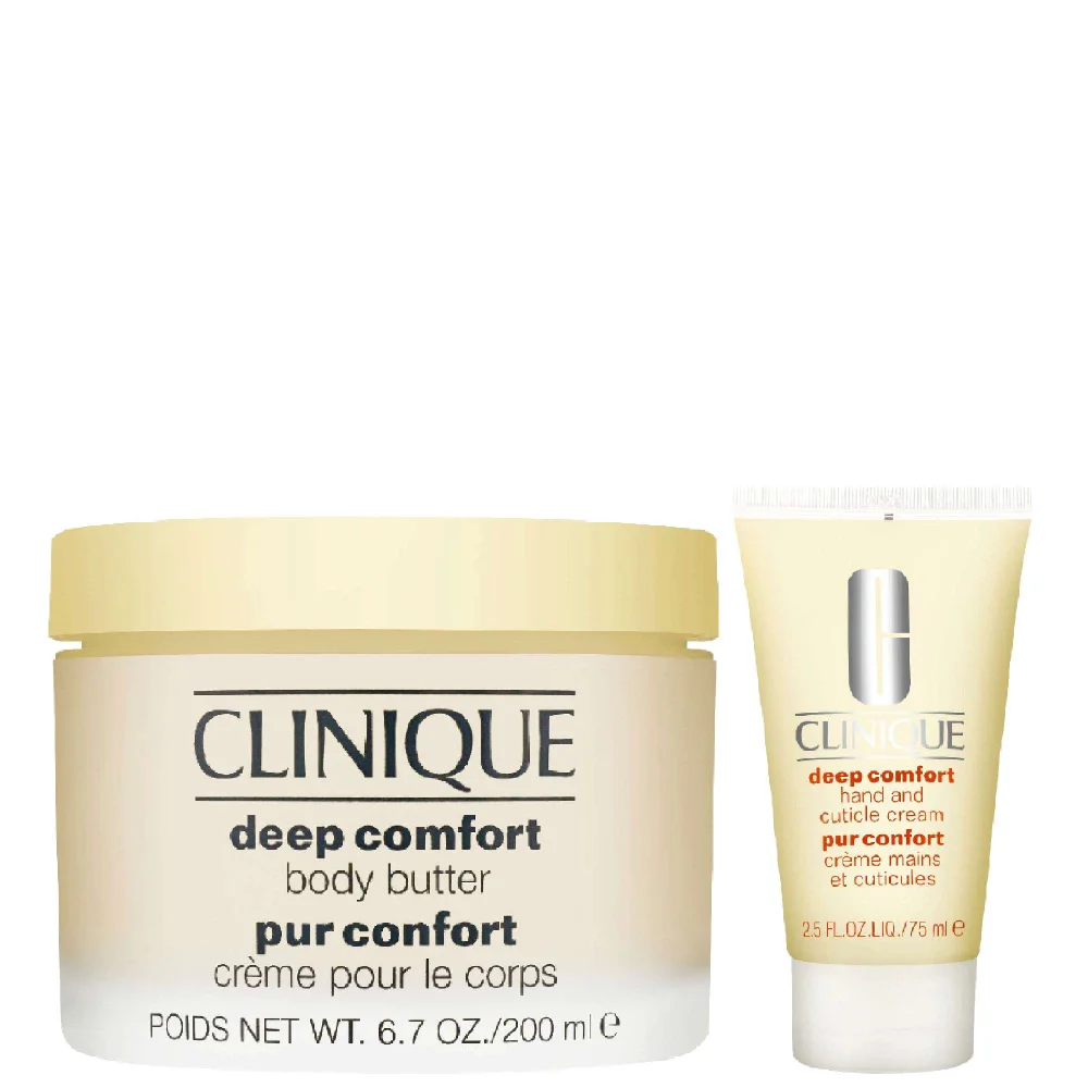 Clinique Bundles Duo: Deep Comfort Body Butter 200ml & Deep Comfort Hand and Cuticle Cream 75ml Image 1