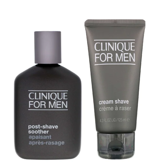 Clinique Duo: Mens Post Shave Soother 75ml / 2.5 fl.oz. & Cream Shave 125ml / 4.2 fl.oz.