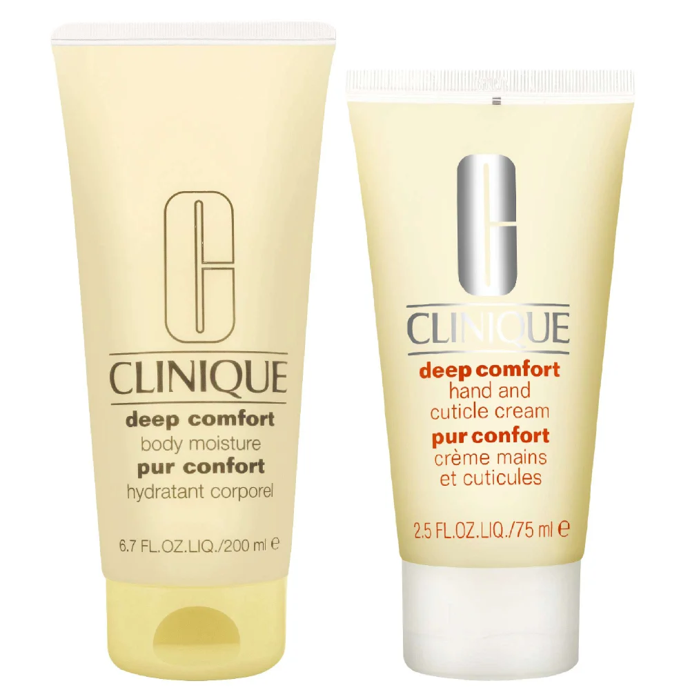 Clinique Bundles Duo: Deep Comfort Body Moisture 200ml & Deep Comfort Hand and Cuticle Cream 75ml Image 1