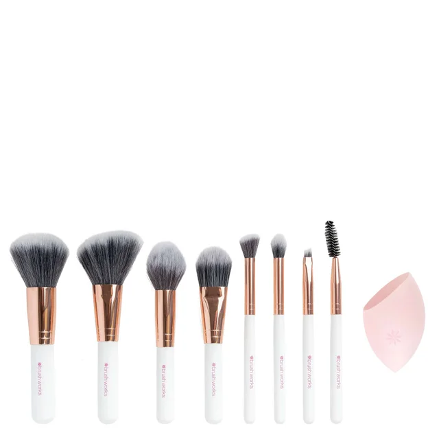 Brushworks Exclusive Makeup Brush and Sponge Set (Worth £24.99)