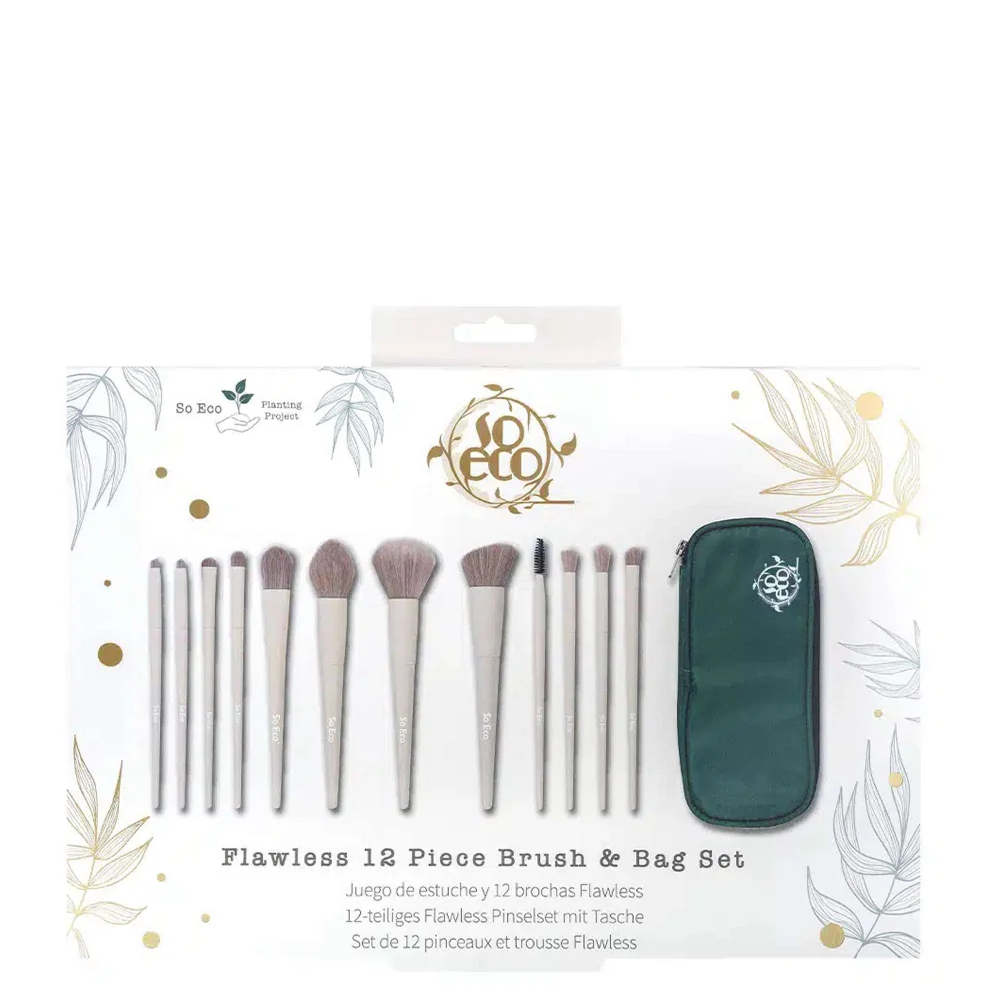 So Eco Set Flawless 12 Piece Brush & Bag Image 1