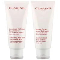 Clarins Duo: Exfoliating Body Scrub 200ml / 6.9 oz. & Moisture-Rich Body Lotion 200ml / 6.5 oz.