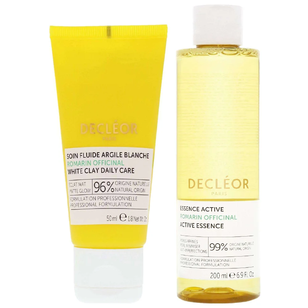 Decléor Duo: Decléor Romarin Officinal White Clay Daily Care 50ml & Rosemary Active Essence 200ml Image 1